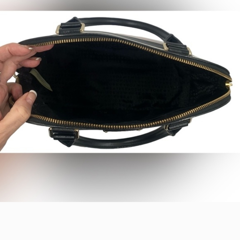 BNWOT Kate Spade Grove Street "Carli" Black, Pink, Cream White Striped Satchel - Picture 5 of 10